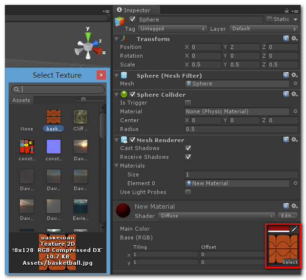 【Unity 3D 游戏开发】Unity3D 入门 - 工作区域介绍 与 入门示例