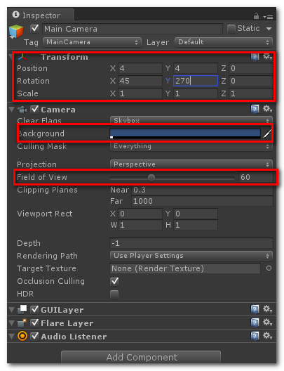 【Unity 3D 游戏开发】Unity3D 入门 - 工作区域介绍 与 入门示例
