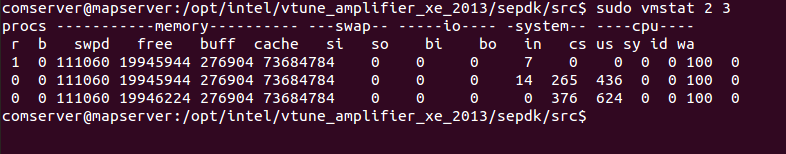 Linux下的经常使用性能查询命令top、vmstat、gprof、pidstat之对照