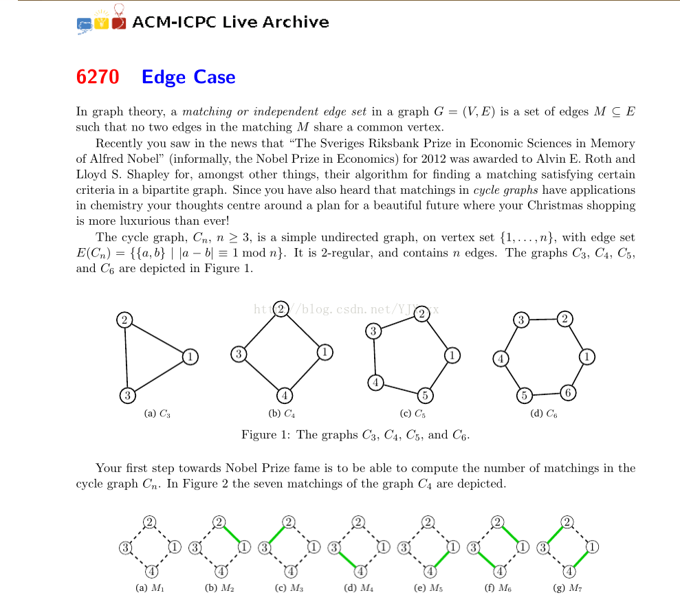 Uvalive 6270 Acm Icpc Live Archive 6270 Edge Case 大数斐波那契 风尘 浪子 Csdn博客