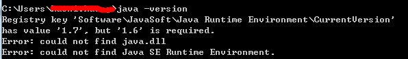 Could not find java se runtime environment как исправить