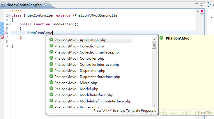 如何让 zend studio 10 识别 Phalcon语法并且进行语法提示