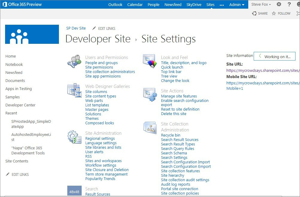 BEGINNING SHAREPOINT#174; 2013 DEVELOPMENT 第3章节--SharePoint 2013 开发者工具 站点设置