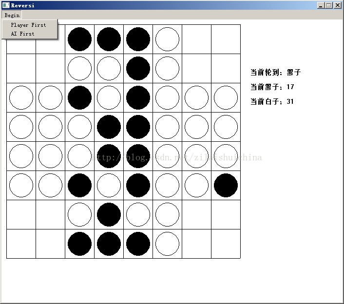 转载-游戏开发（三）——WIN32 黑白棋（一）——棋局逻辑的设计
