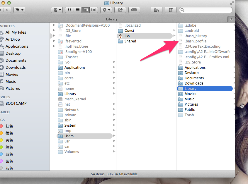 Mac OS使用技巧之一：查看Finder中的.bash_profile等系统隐藏文件