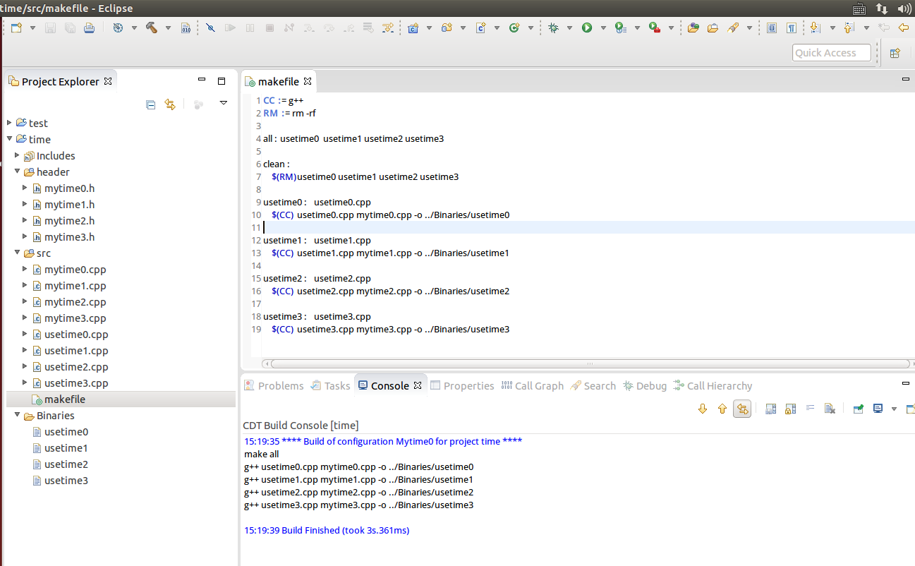 eclipse 灵活使用makefile来编译C/C++ brucemengbm 博客园