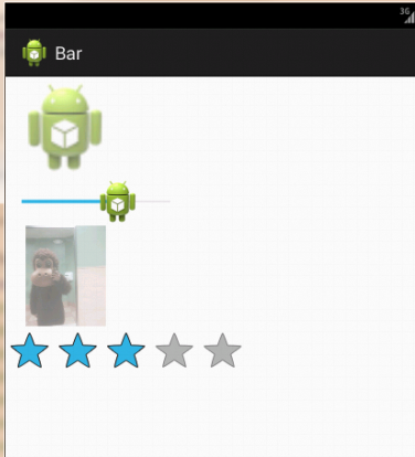 android学习---SeekBar和RatingBar