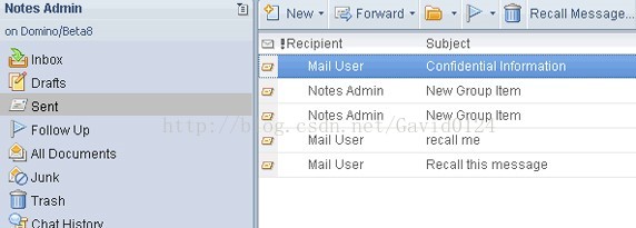 使用ibm Lotus Notes Domino V8 邮件收回功能 Gavid0124的博客 Csdn博客 Notes邮件撤回