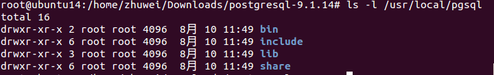 ubuntu14.04源代码安装postgresql 9.1