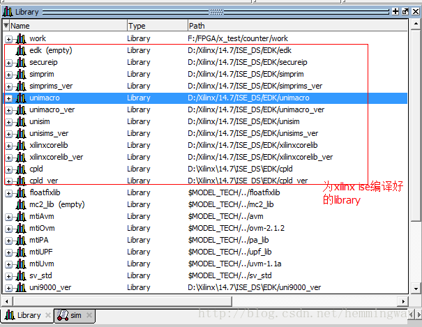 Xilinx_ISE和ModelSim的联合使用方法 / 从Xilinx ISE 14.7启动ModelSim时遇到的问题