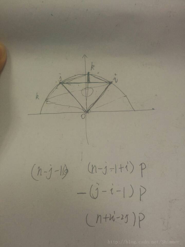 UVA 11186 - Circum Triangle（圆上三角形求法）