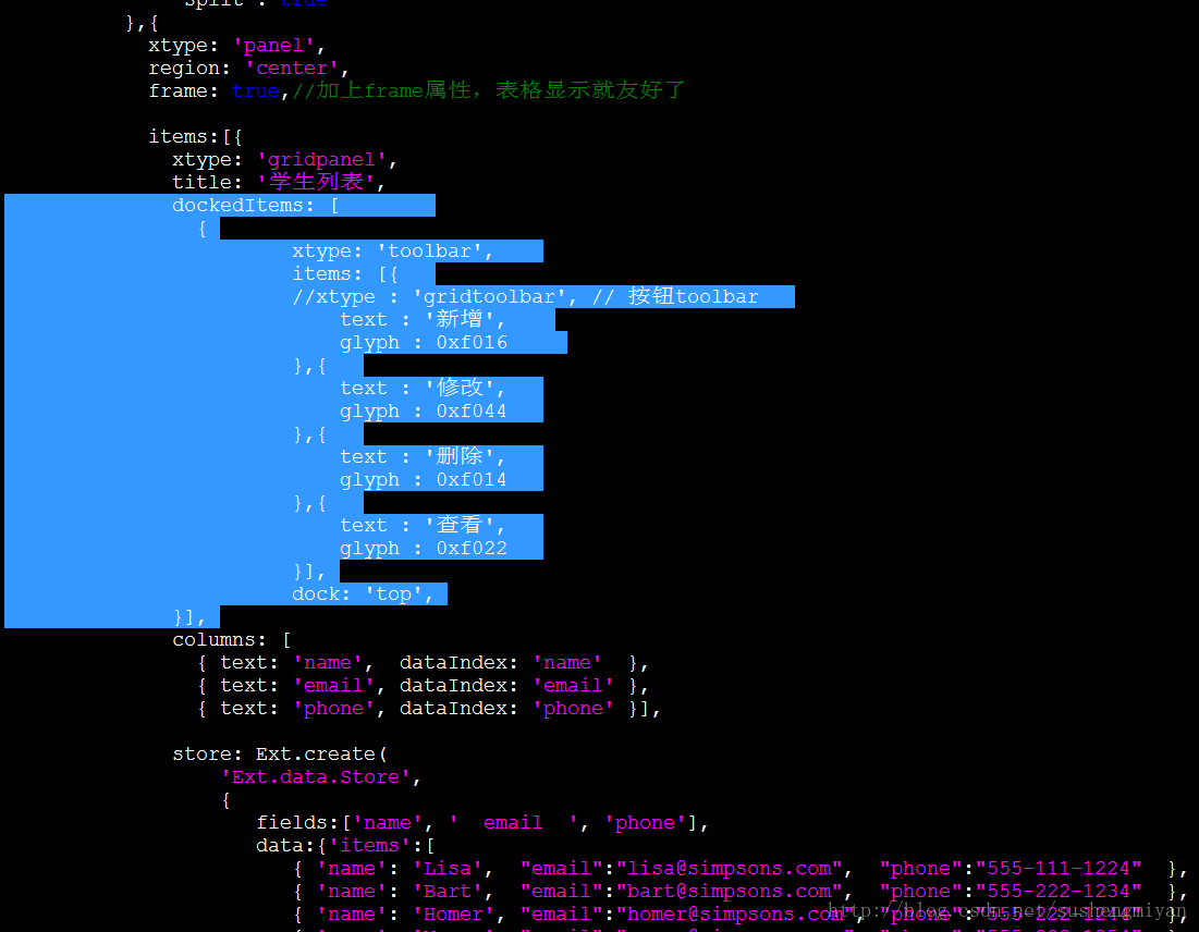 
			
				[ExtJS5学习笔记]第十八节 Extjs5的panel的dockeditems属性配置toolbar			