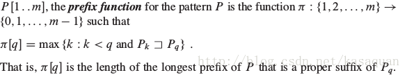 prefix function