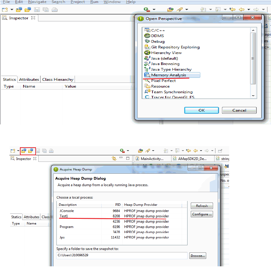 用MAT分析JAVA程序运行时的内存使用情况