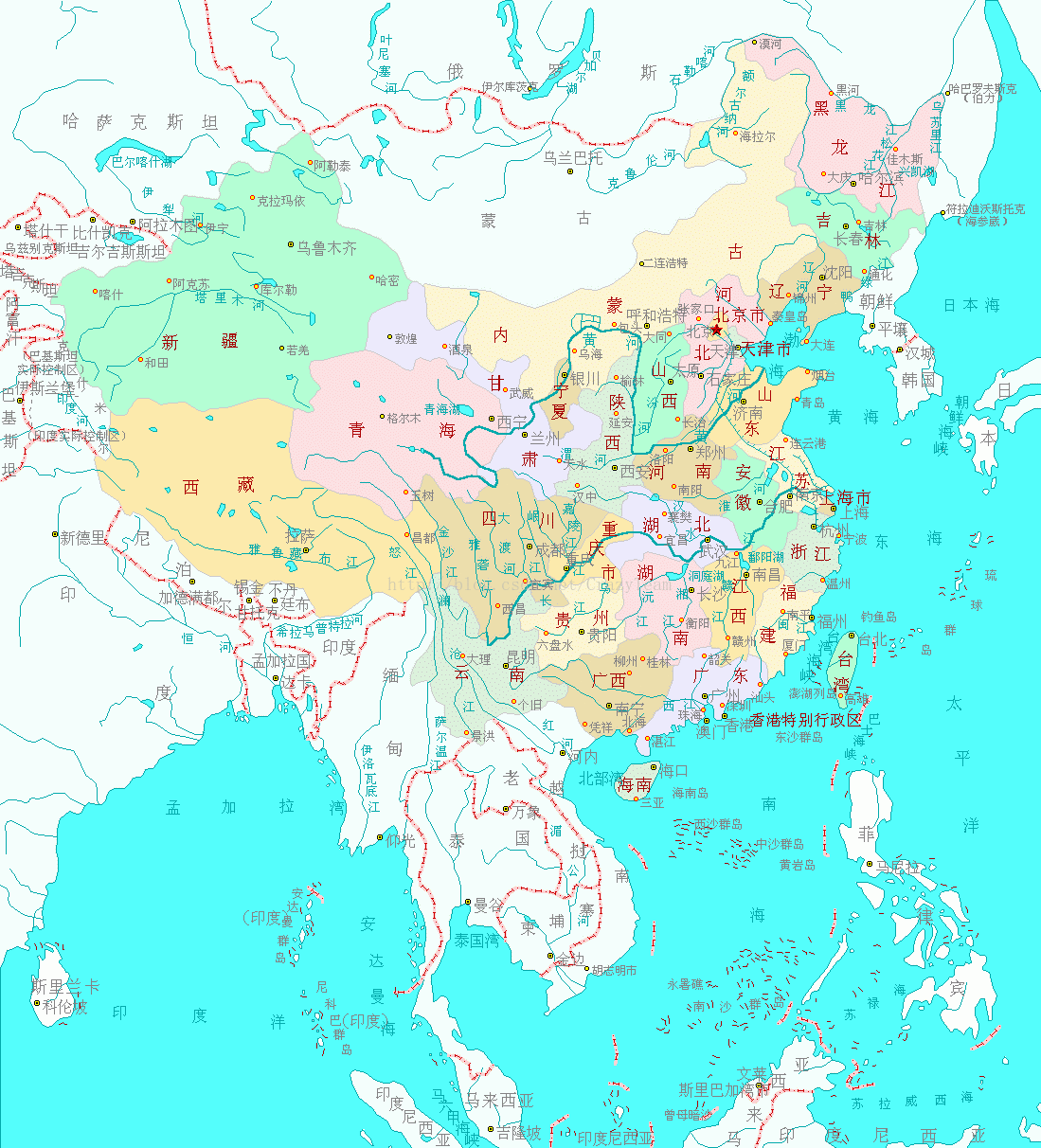 中国地图和地方特点介绍_中国地图特点_黑夜探索的博客-CSDN博客