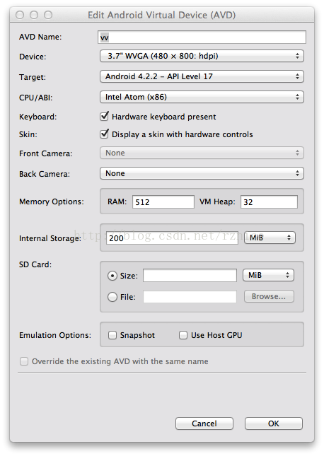 用intel驱动提升android模拟器速度（windows和OSX）