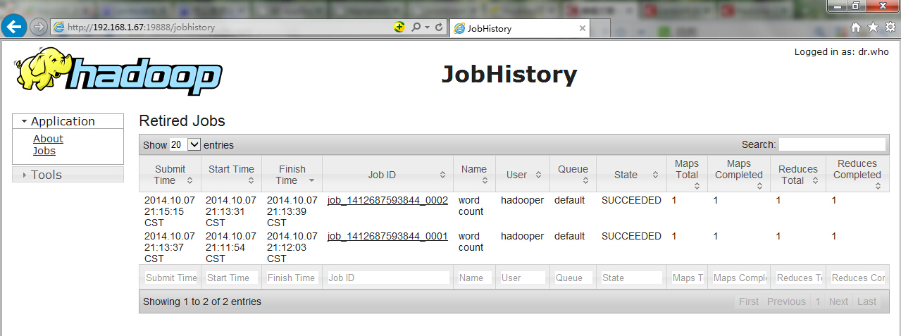 centos6.4设备hadoop-2.5.1（完全分布式）