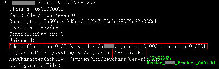 移植kl档，但调用默认Generic.kl解决的方法