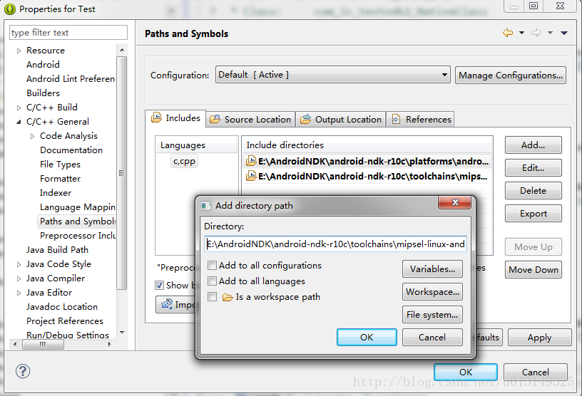 【android】NDK开发编译C++文件出现Type 'jint' could not be resolved和Unresolved inclusion: jni.h的解决办法