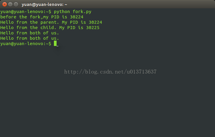 
			
				python fork()多进程			