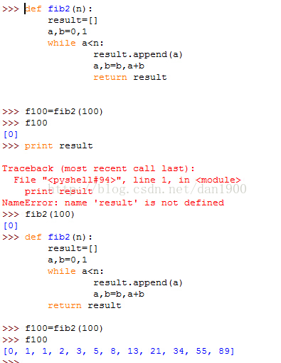 python语法，以缩进分块！