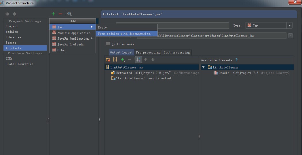 使用Intellij Idea生成可执行文件jar，开关exe文件步骤