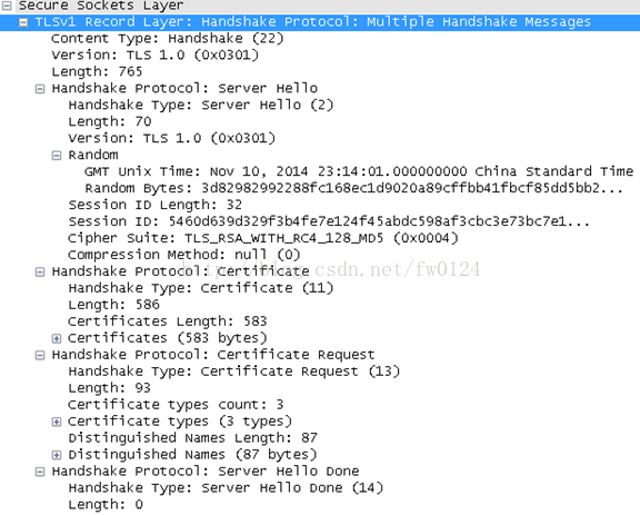 使用wireshark观察SSL/TLS握手过程--双向认证/单向认证_https 双向认证/单向认证_03