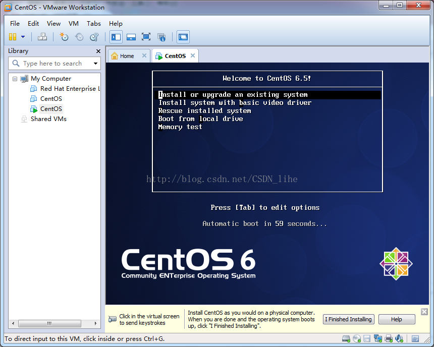 VMware Workstation9下如何安裝CentOS6.5