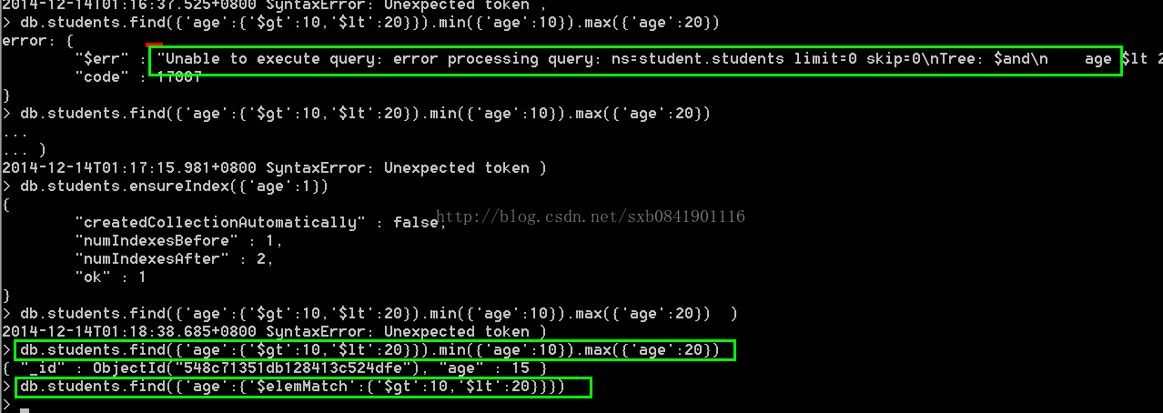 【MongoDB】数组和范围查询的相互作用