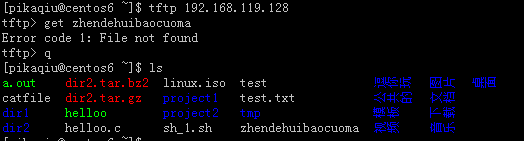 回顾Linux下NFS共享文件，搭TFTP服务共享文件。