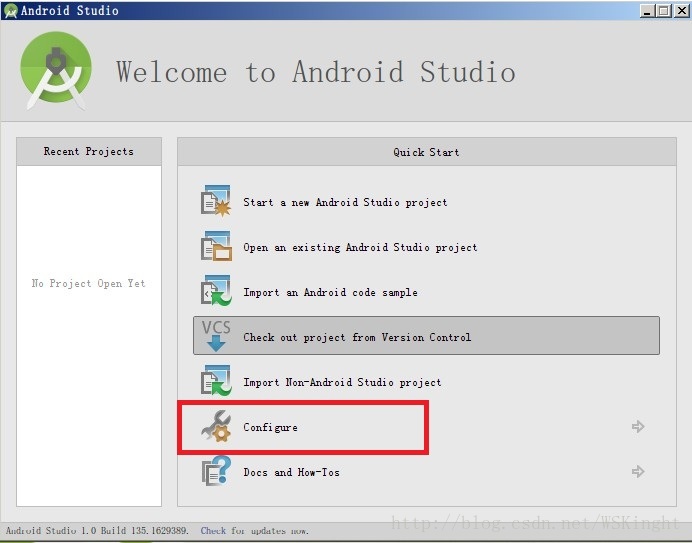 android studio點選start a new android studio project沒反應