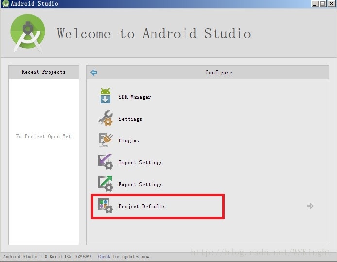 android studio點選start a new android studio project沒反應