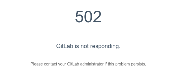 gitlab出现的502错误