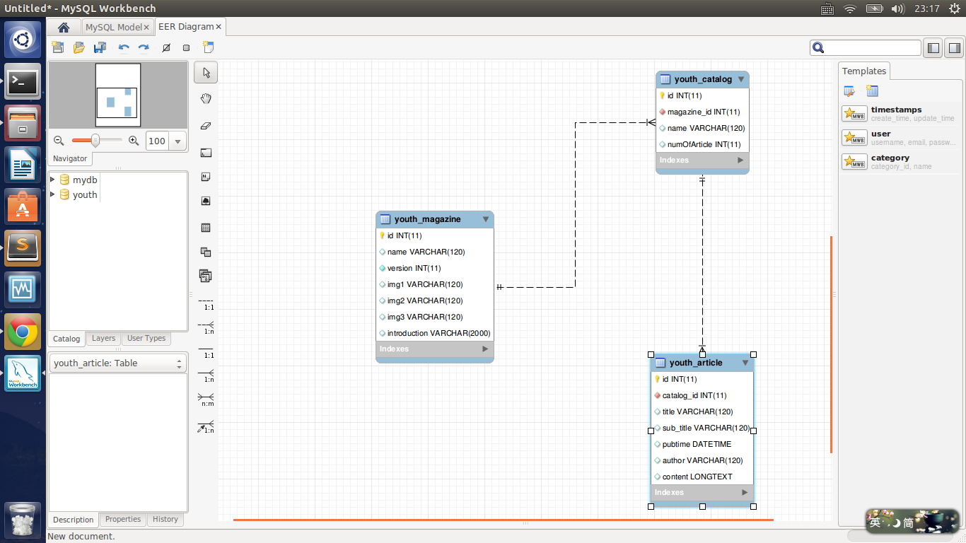 用mysql workbench生成ER图