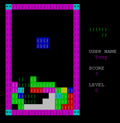 tetris game