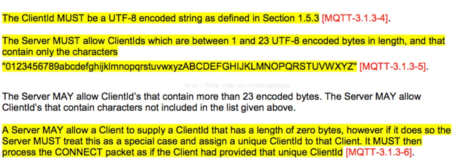 MQTT 协议 Client ID 长度不能超过23个字符