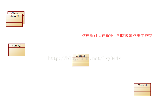 之后即可在对应的画板上点击画类.创建实体类