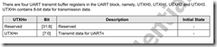 UART資料傳送暫存器