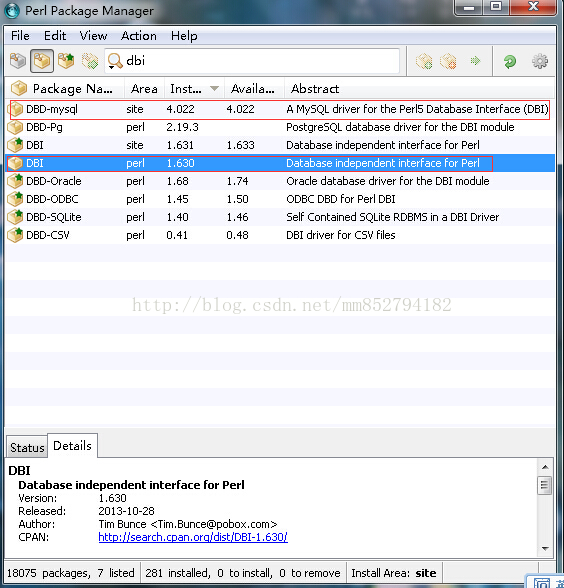 Perl Package Manager配置for Mysql Mm的专栏 Csdn博客