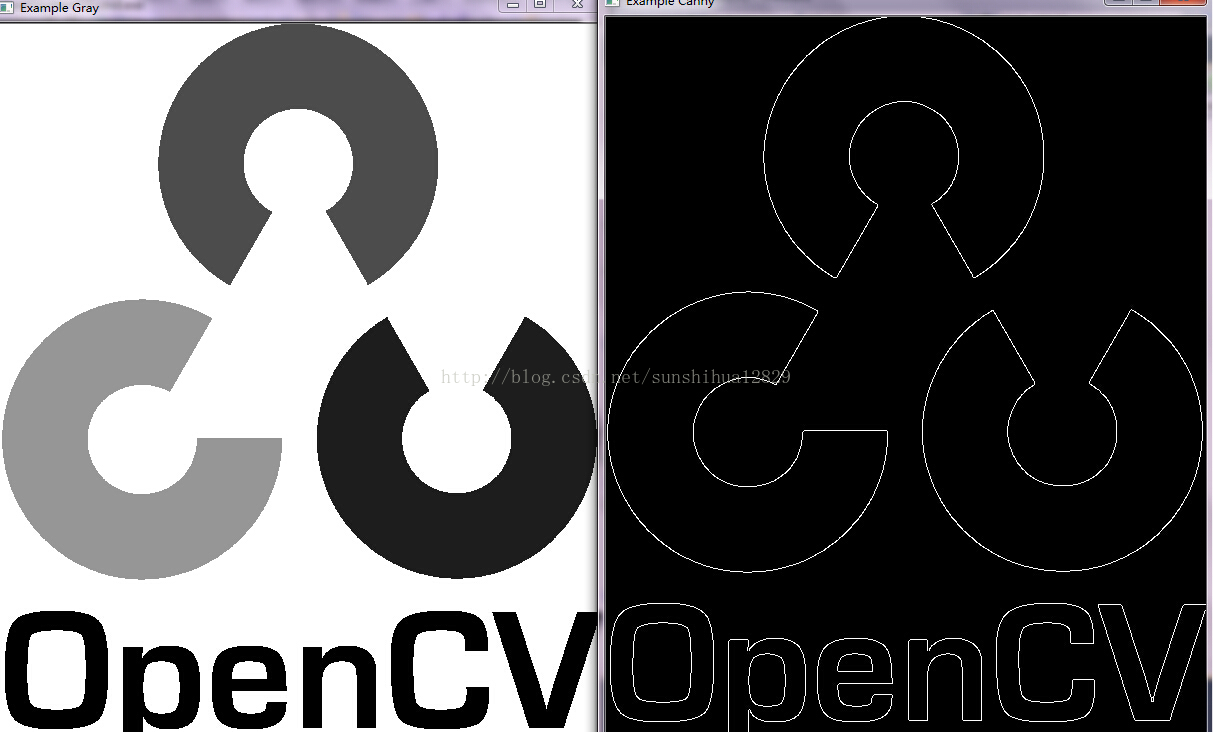 OpenCV Canny边缘检测输出写入一个单通道(灰度级)图像