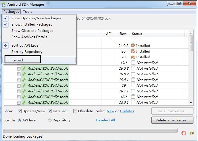 【Android】【FAQ】解决windows7 64bit系统下部署android开发环境使用Android SDK Manager的 ...