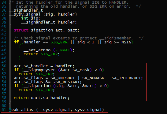 源码剖析signal和sigaction的区别[通俗易懂]