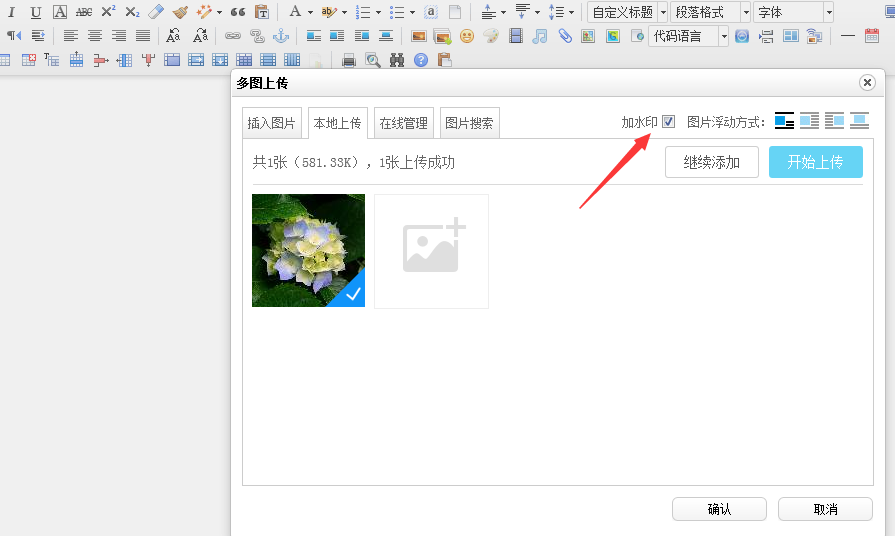 Asp Net Ueditor上传图片添加水印 个人网站 程序员宝宝 程序员宝宝