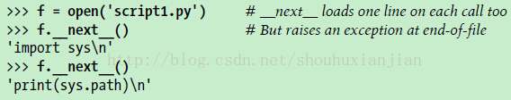 Python2.3-原理之语句和语法
