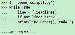 Python2.3-原理之语句和语法