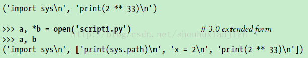 Python2.3-原理之语句和语法