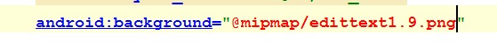 android studio 中mipmap引用.9图片出错