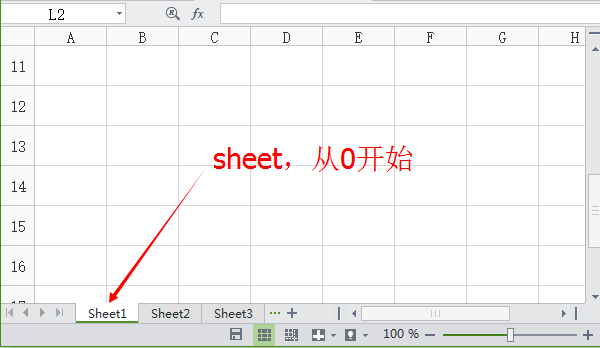 sheet，默认从0开始