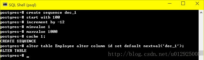 Postgresql 自增语句 Nightonke S Blog Csdn博客