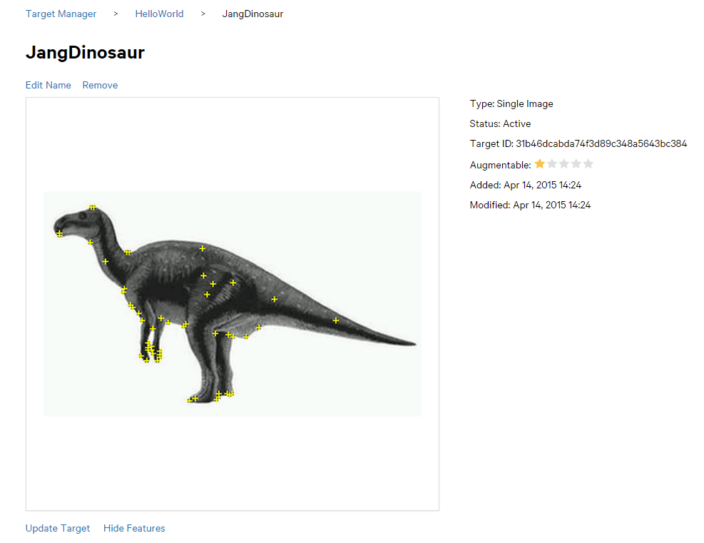 图8 恐龙识别图
